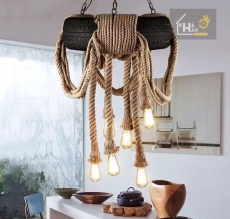 Đèn Chùm Thả Decor Lốp Xe 6 Bóng